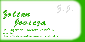 zoltan jovicza business card